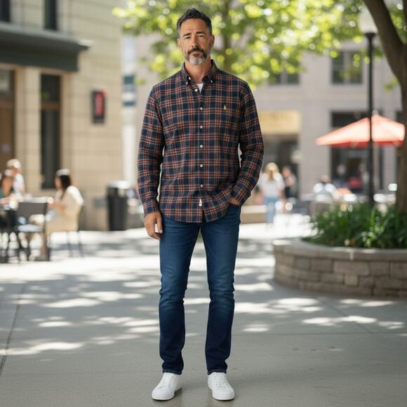 Ralph Lauren Shirt Men’s Multicolor Plaid Yellow Pony Long Sleeve Button Down XL - Picture 12 of 12